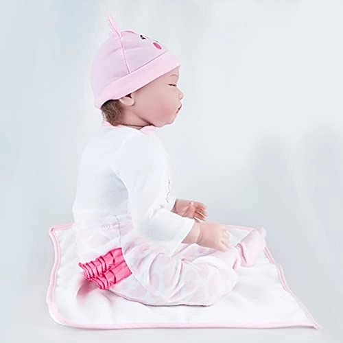 Reborn Baby Doll - 55cm Soft Silicone Limbs Cloth Body