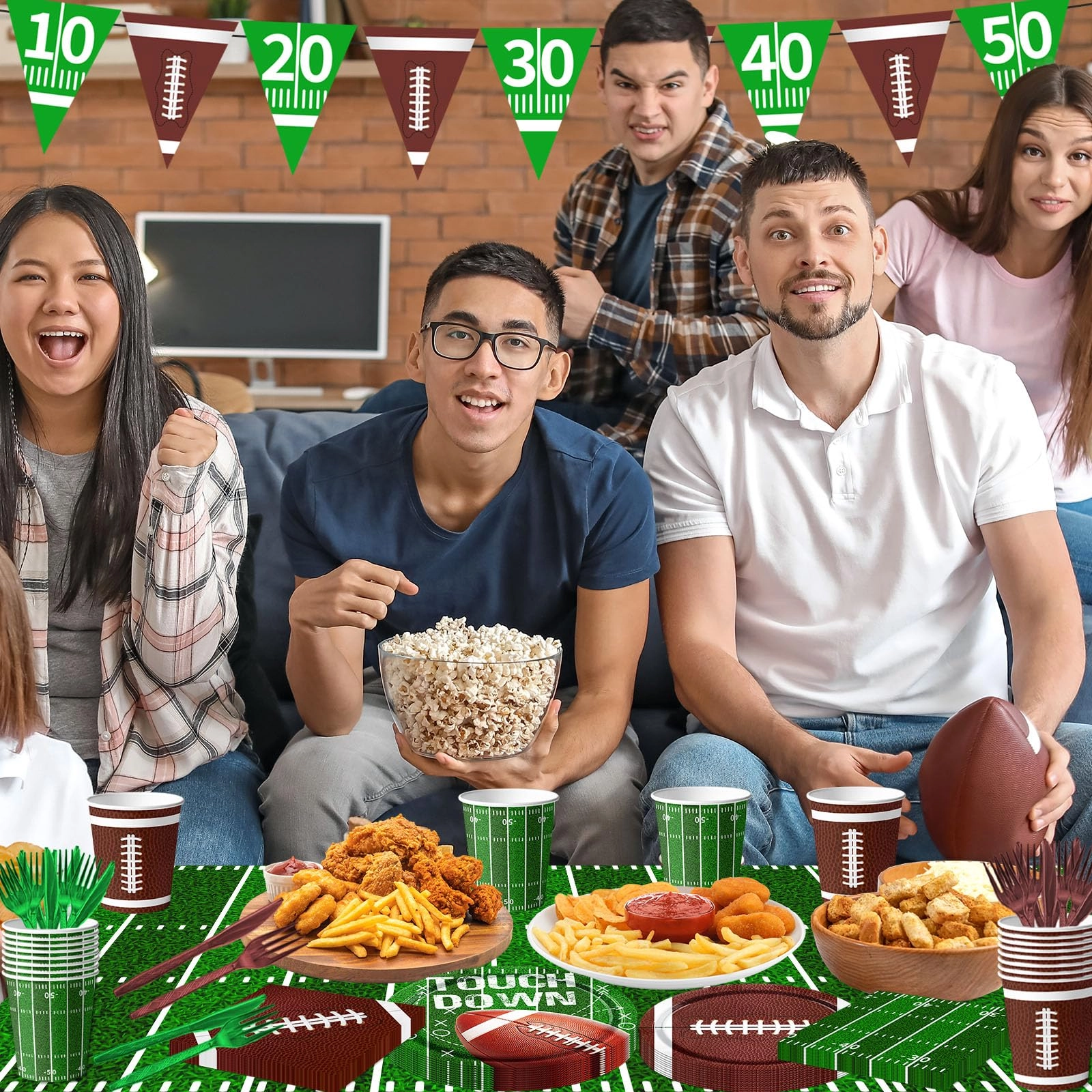 Football Birthday Party Decorations - 191Pcs Birthday