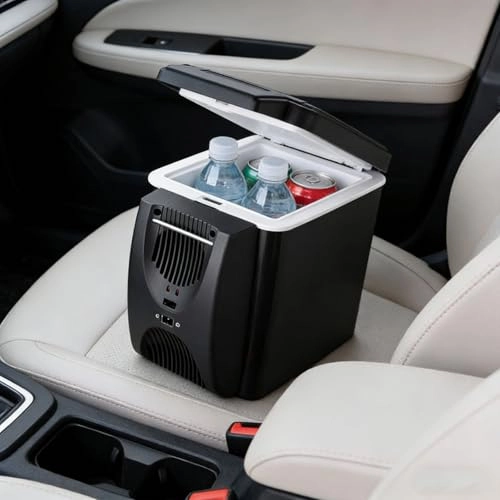 Portable Car Mini Fridge - 12V Cooling Heating