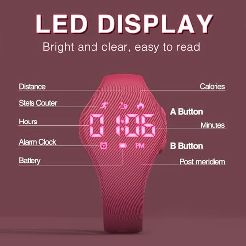 Kids Digital Fitness Tracker Watch
