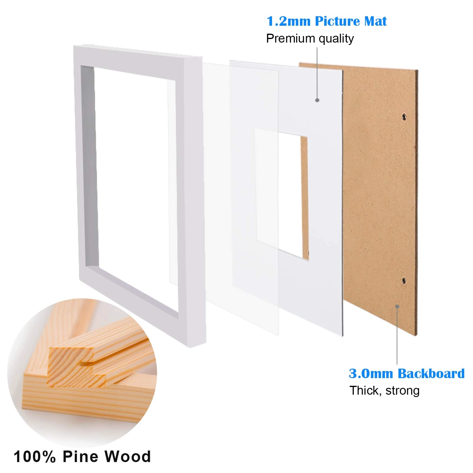 Collage Picture Frame - 8x8 Set