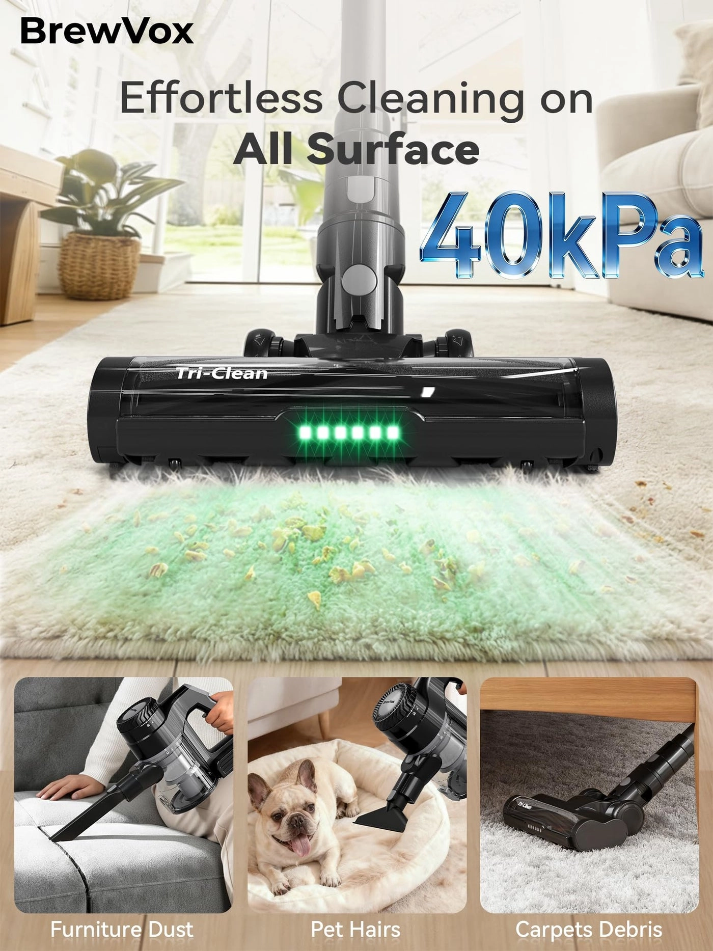 Telescopic Cordless Stick Vacuum Cleaner - 65 Min