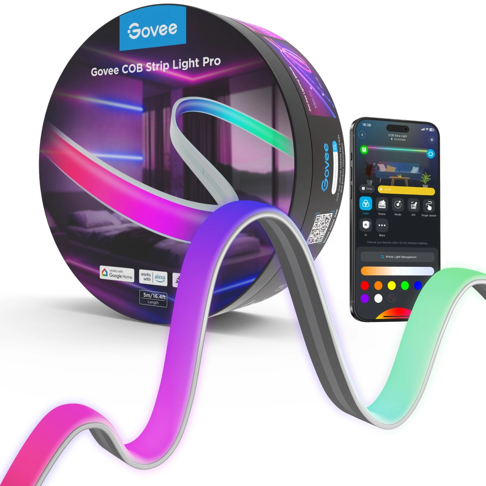 Govee COB LED Strip Light Pro - 16.4 Feet