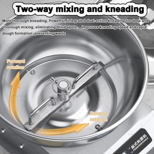 Commercial Spiral Dough Mixer Machine - 5KG/11LBS 1800W 2200W