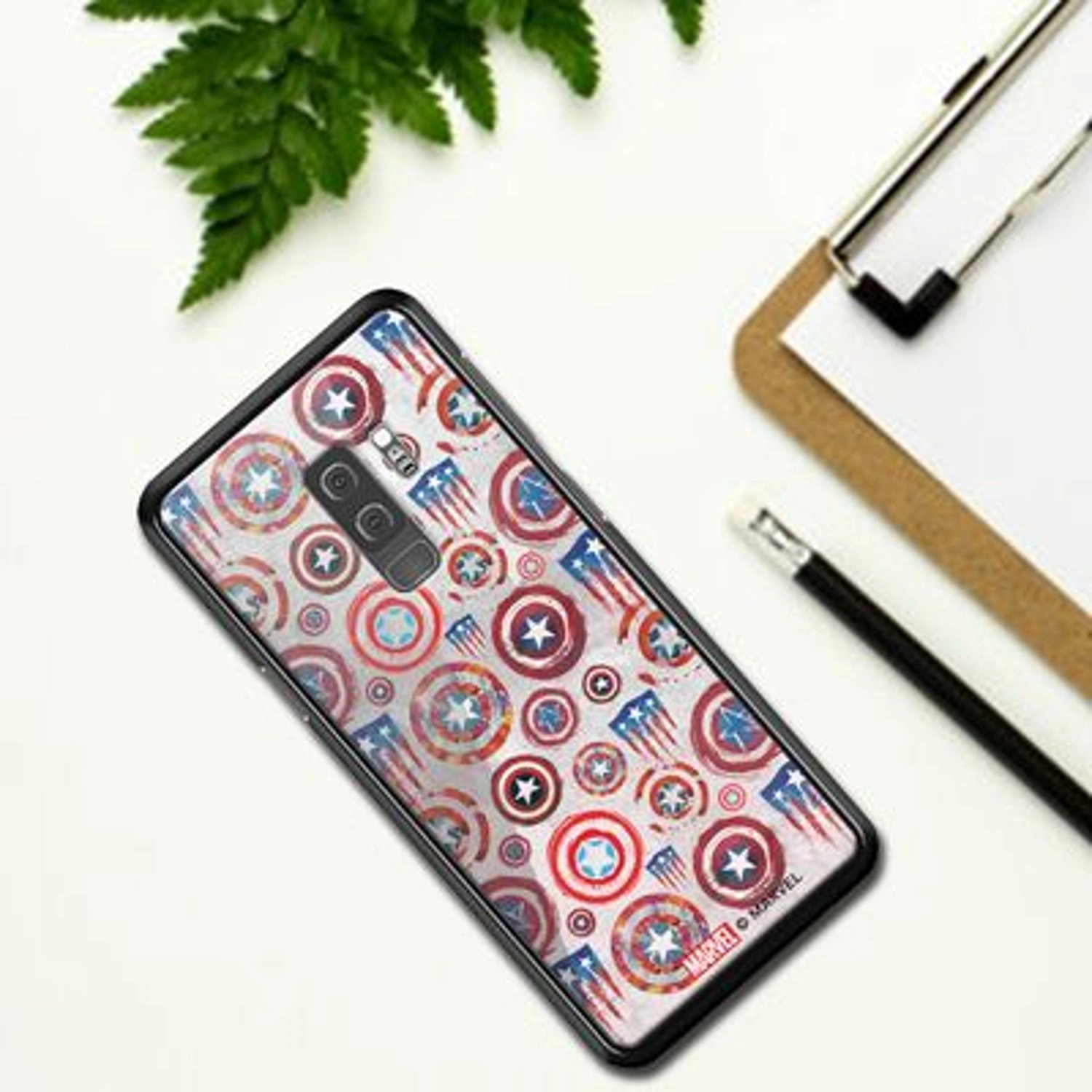 Captain'S Shield Samsung S9 Plus Cover Back Case for Galaxy S9 Plus