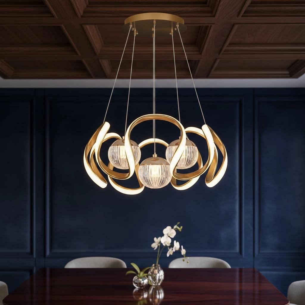 Desidiya 3 Ball Modern Pendant Light
