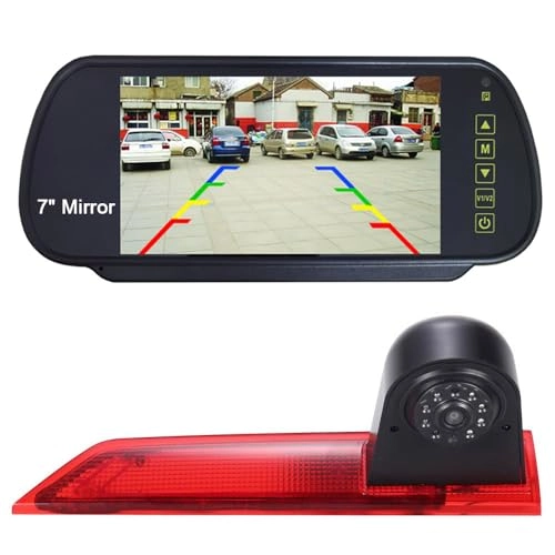 Car Rear view Camera - Night vision 628*586 pixels + Rear View Mirror - 7" LCD
