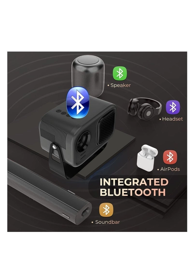 Upgrade Portable Projector 400ANSI 1080P