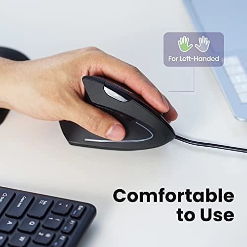Perimice-513L Vertical Ergonomic Mouse - Wired