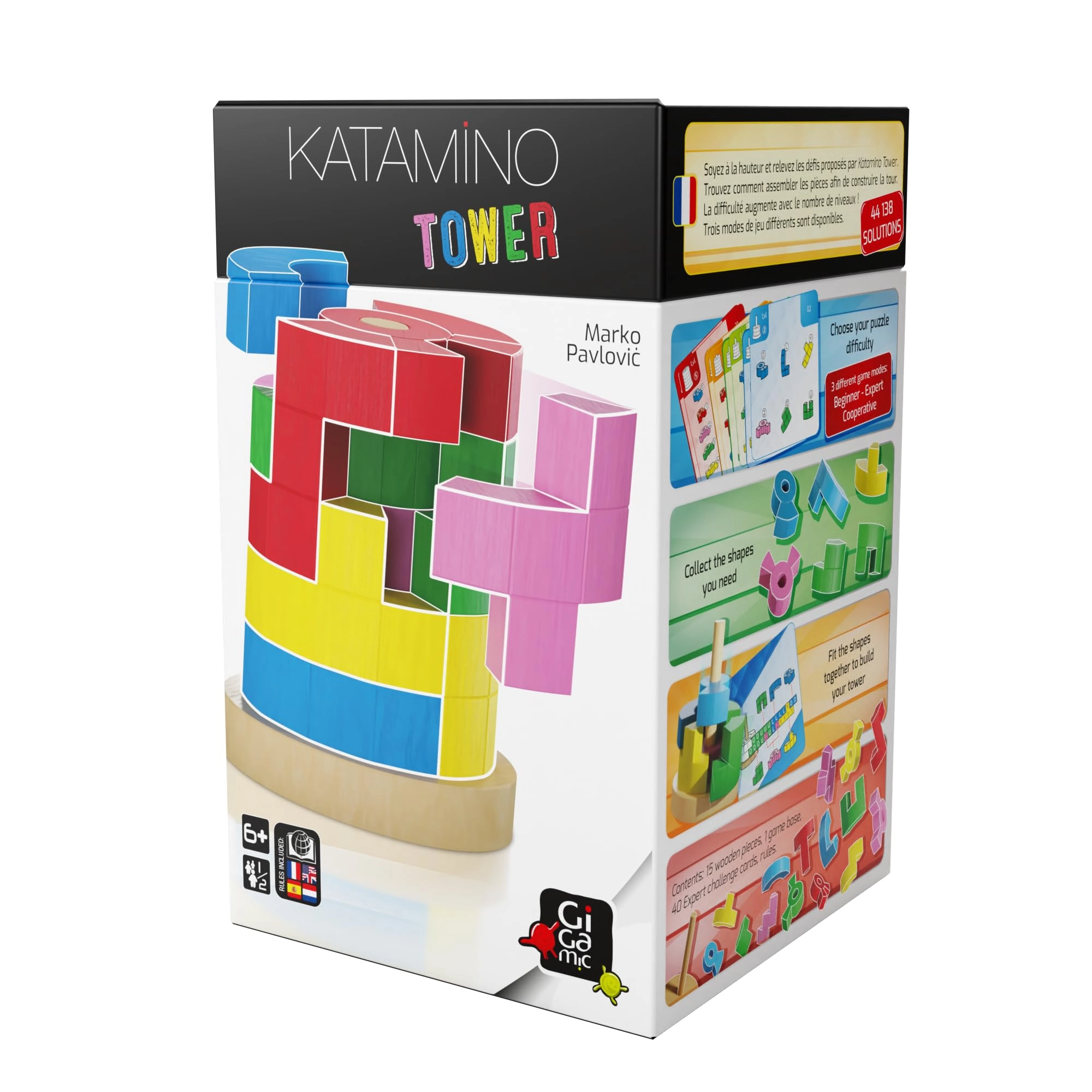 Gigamic Katamino Tower Wooden Puzzle (GZKT)