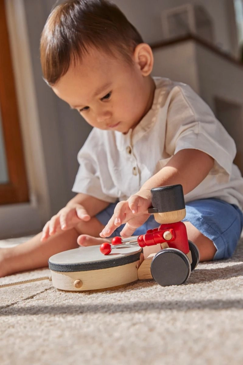 Pull Along Drummer - Multi Colour 1+