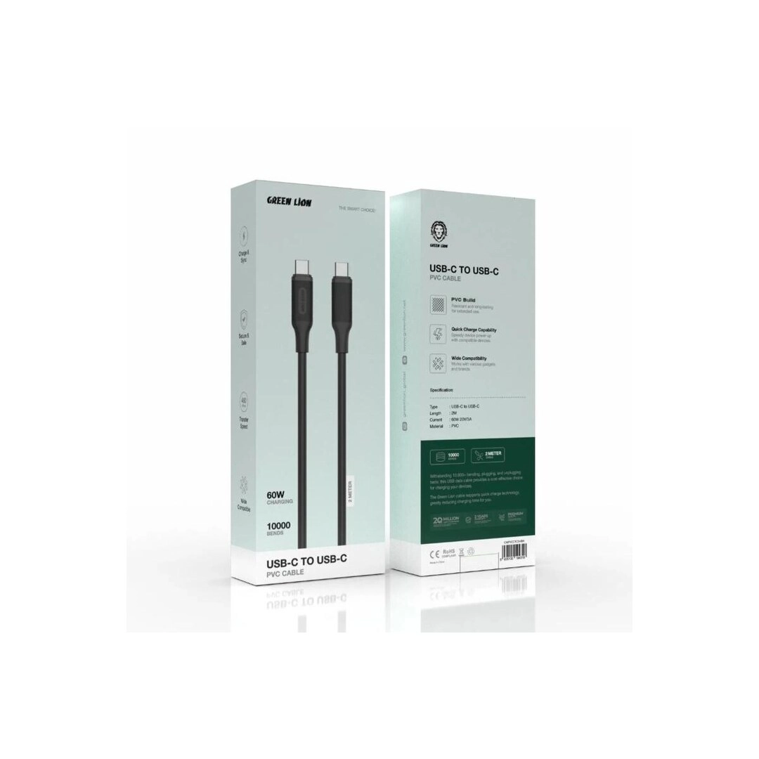 Charge Cable 60W USB-C to USB-C 2m PVC