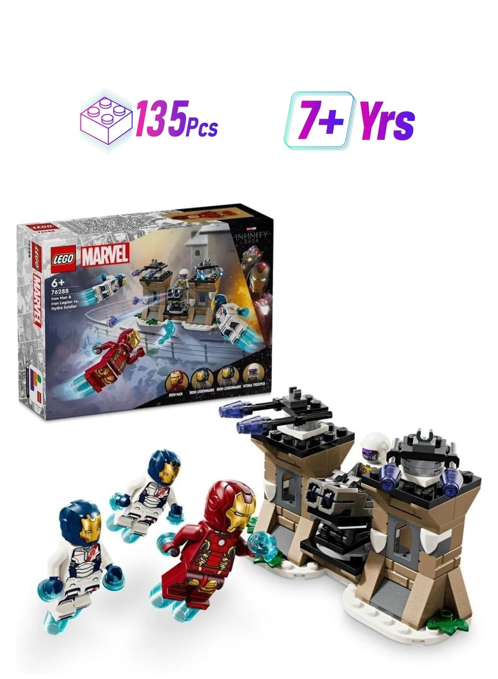 Iron Man & Iron Legion vs. Hydra Soldier - Avengers Adventure Set