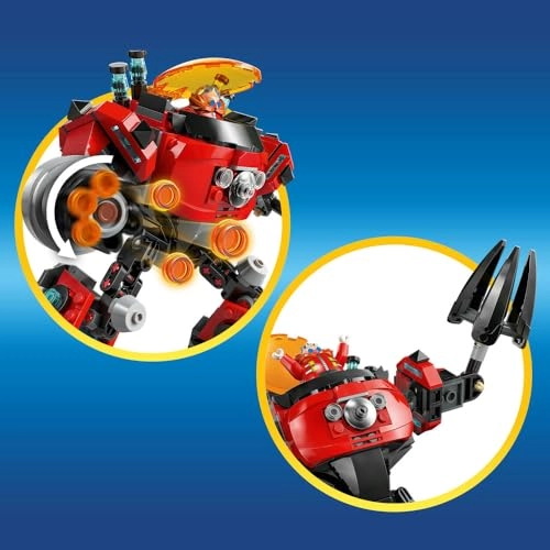 Sonic Knuckles Vs. Dr. Eggman Egg Vs. Crusher Mech (77005)
