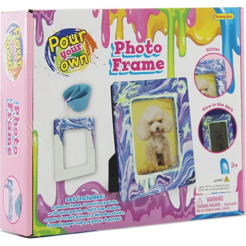 Champion Pour Your Own Photo Frame - 3 Years and Above Ceramic/Paint