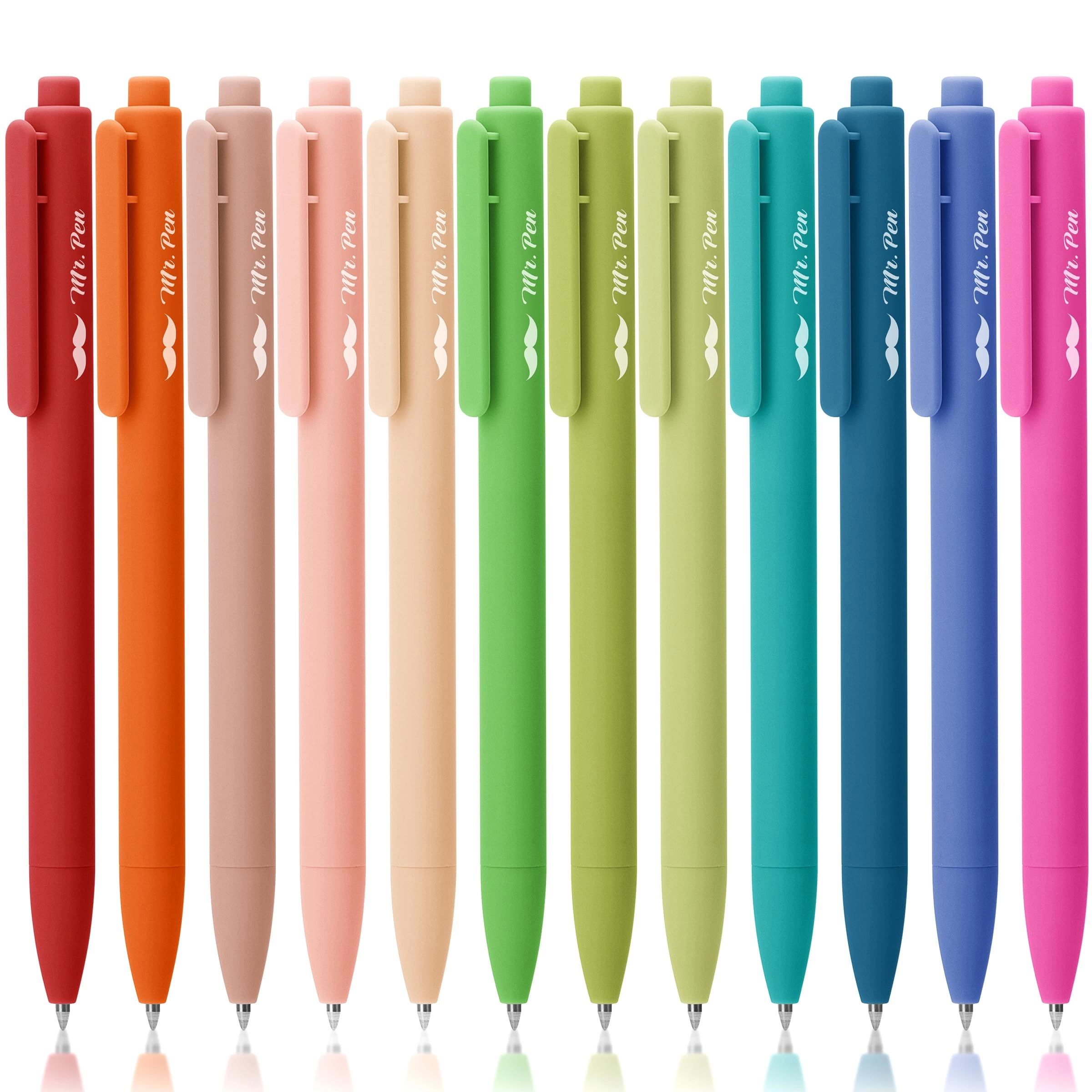 Retractable Gel Pens - 12 Pack 0.7mm