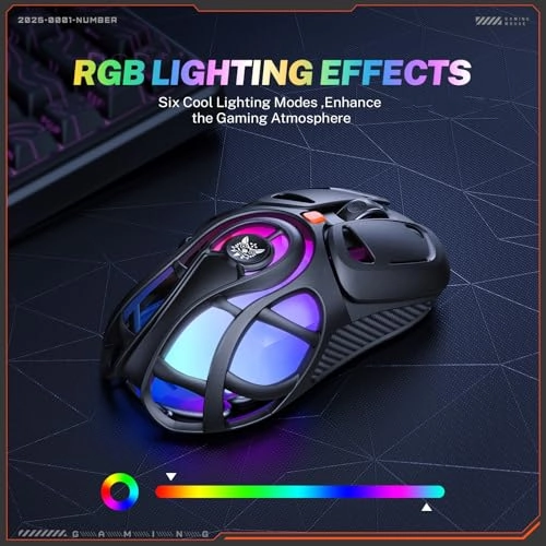 Tri-Mode Wireless Gaming Mouse - 2.4G/Bluetooth/USB-C