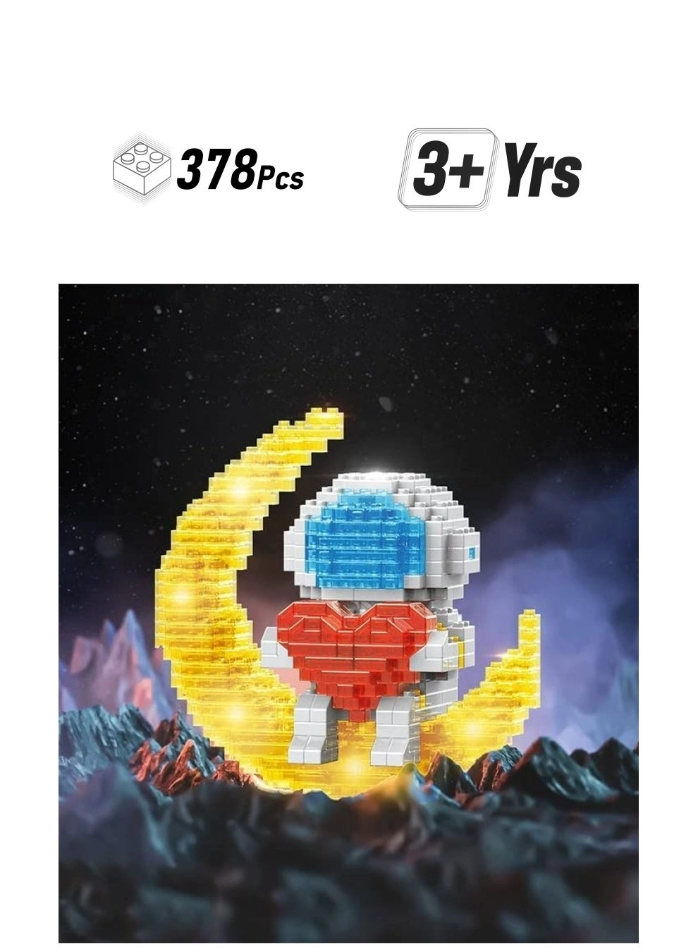 Loquat Astronaut Mini Building Blocks - Space Astronaut 378 pcs