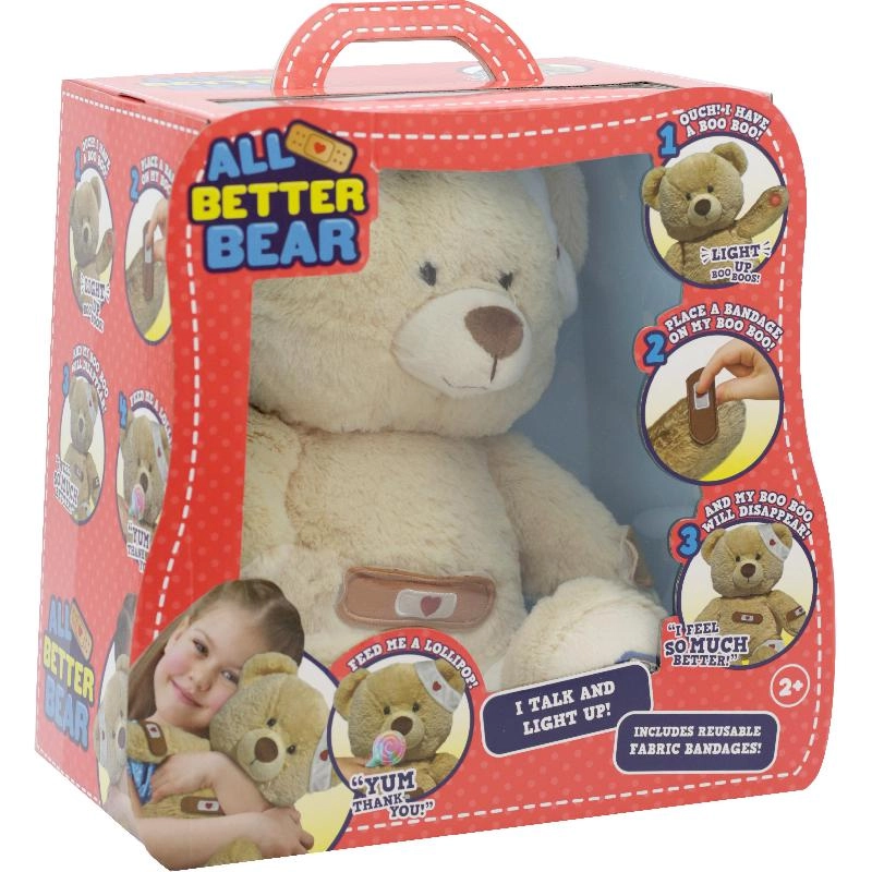 TOY TRIANGLE All Better Bear - Plush Brown