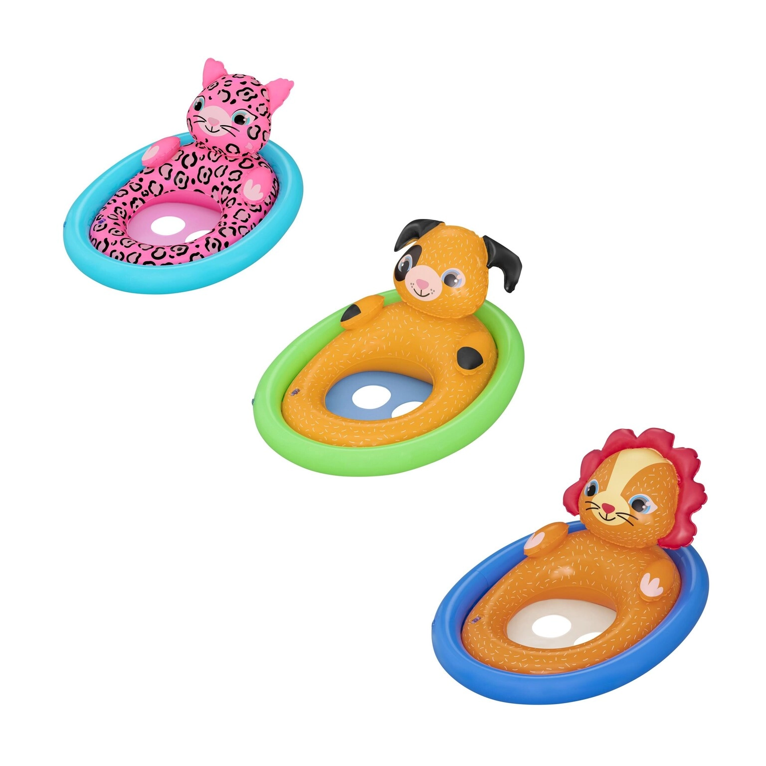 COLOR LAND CHILDRENS TOYS CENTER LLC Lil Animal Baby Boat - Assorted 71X56cm