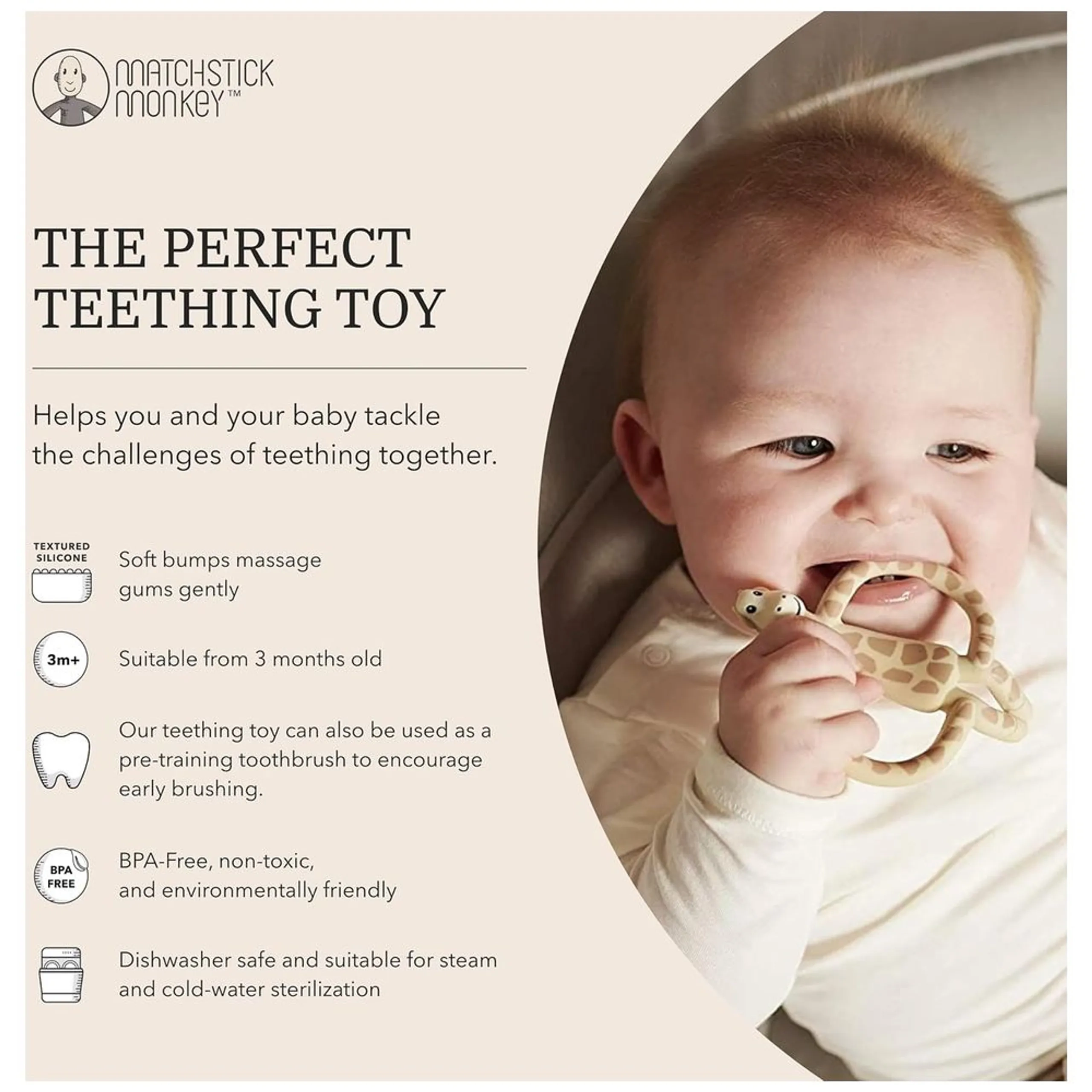 Gigi Giraffe - food-grade silicone