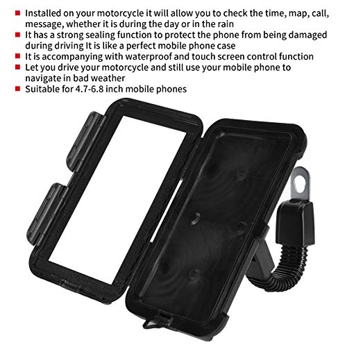 Waterproof Motorcycle Phone Bag - Acrylonitrile Butadiene Styrene for Smart Phone
