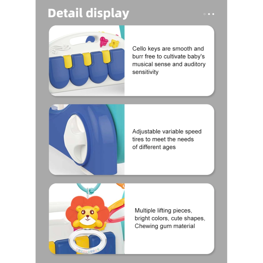 Baby Play Gym & Learning Walker - Suitable for 3 months & above