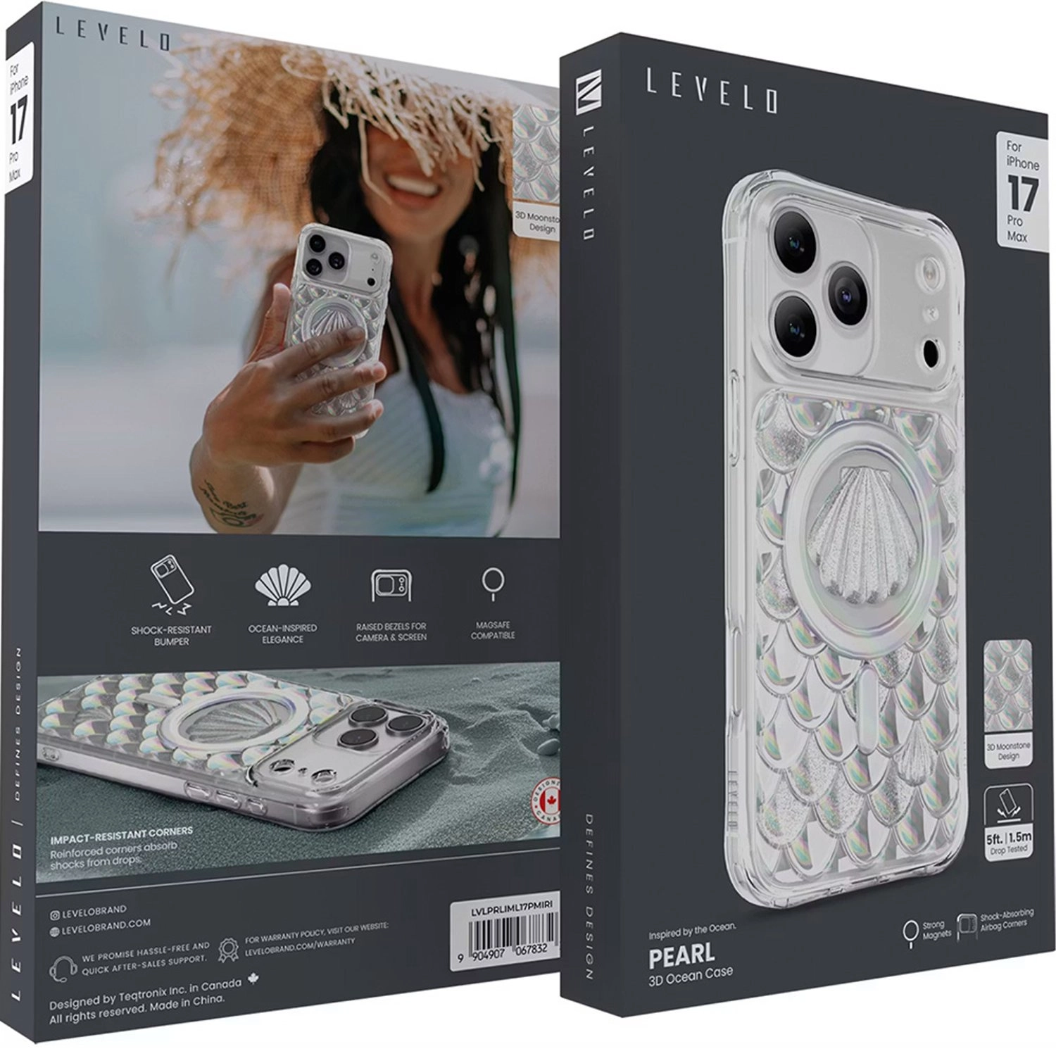 Pearl 3D Ocean Case with MagSafe for iPhone 17 Pro