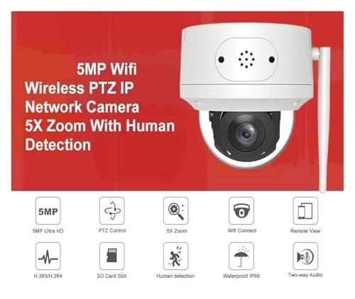 WiFi PTZ Camera 5MP