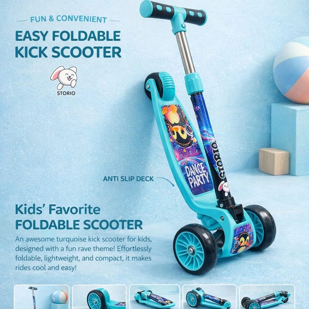 Scooty - 3-Wheel Foldable Adjustable Handle