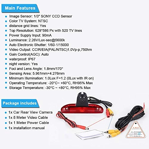 Reversing Camera - Night vision 628 x 586 pixels