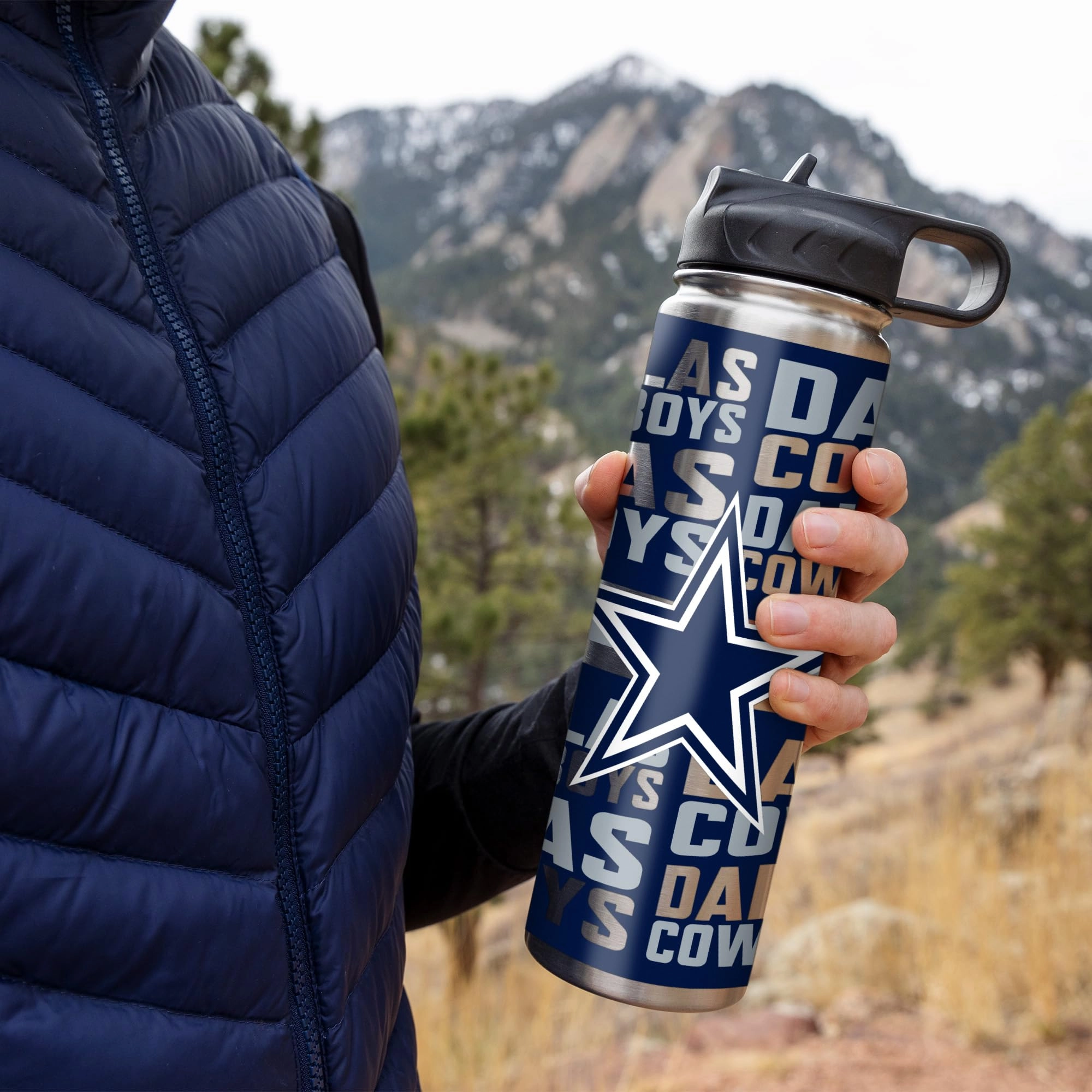 Stainless Steel NFL Football Tumbler - 650ml