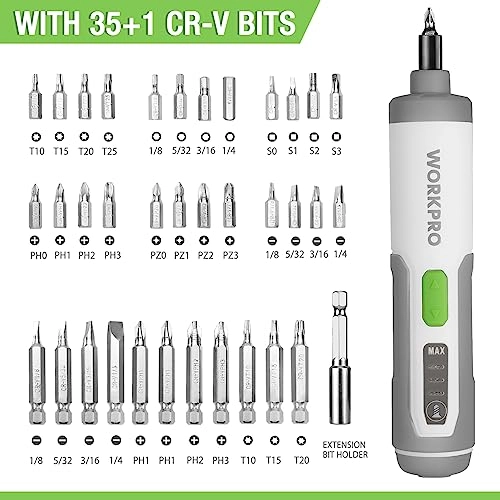 Electric Screwdriver - 3.6V Rechargeable 35 Bits