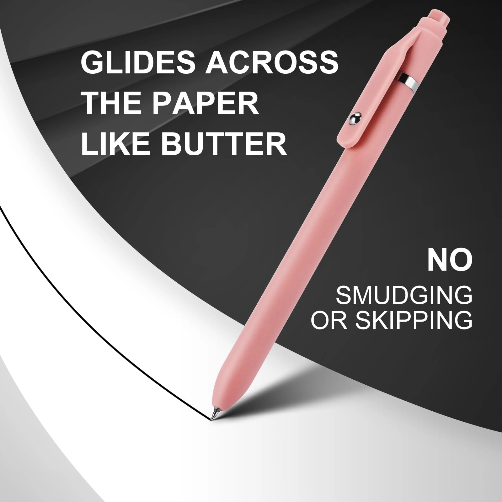 Pink Gel Pens - 7 Pcs 0.5 Millimeters