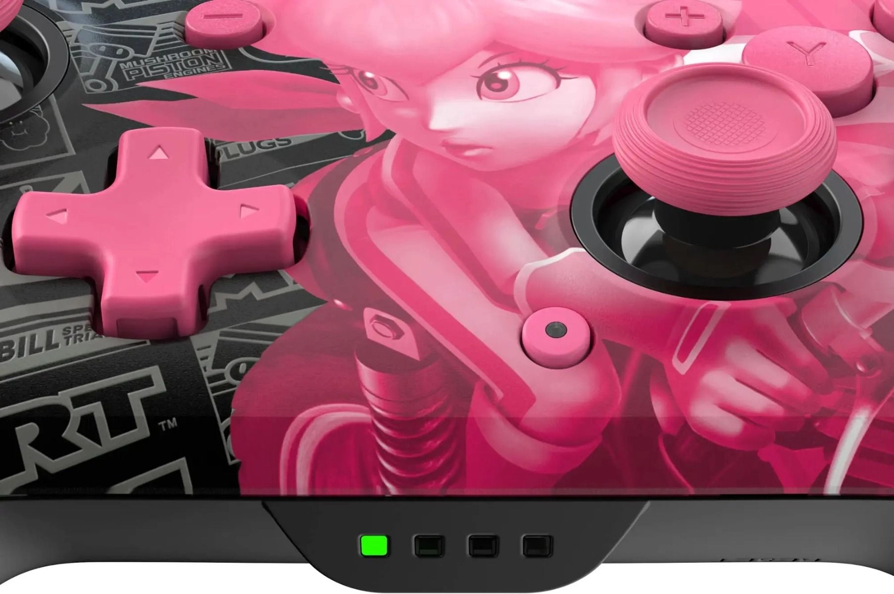 Nintendo Switch Rematch Glow Wireless Controller Peach