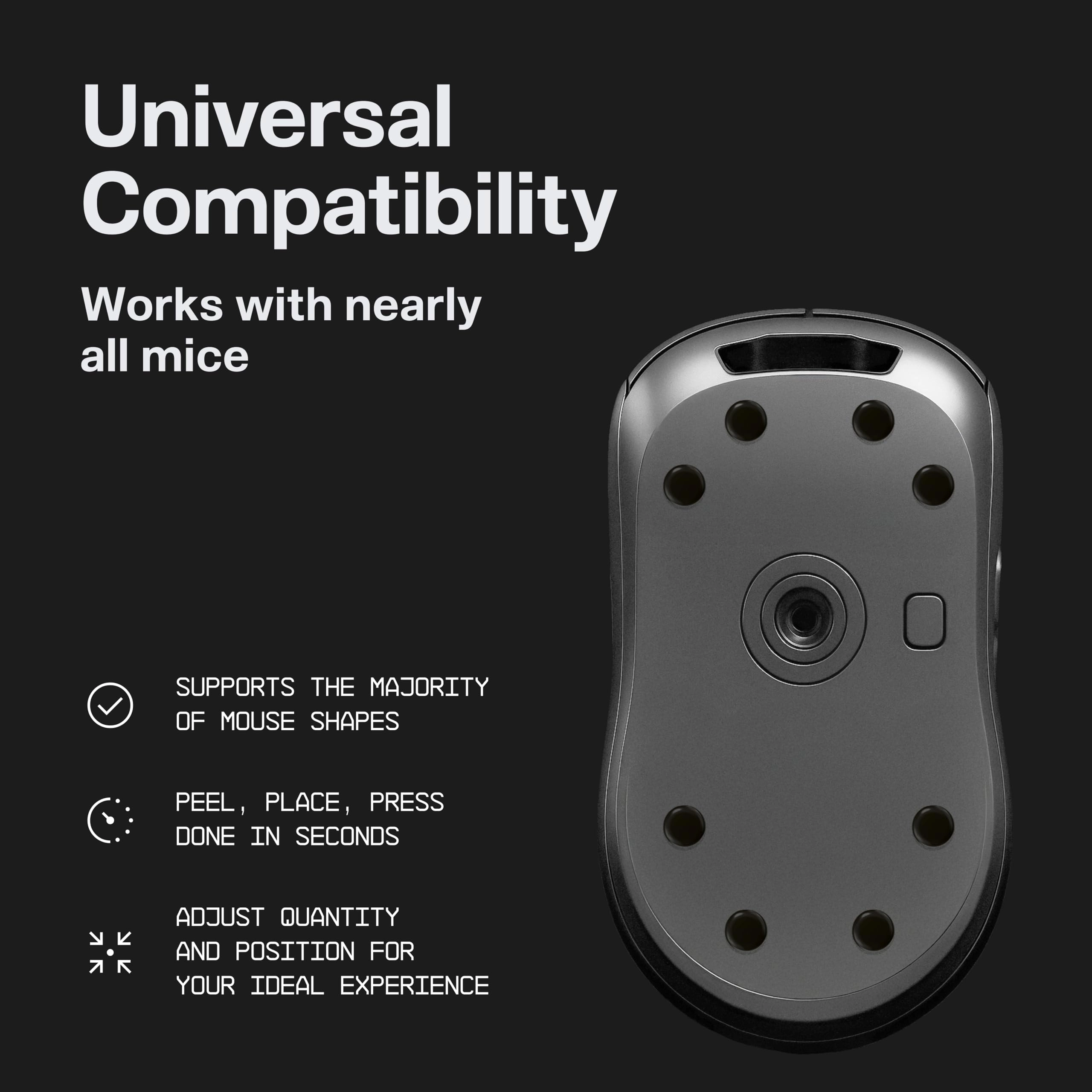 Mouse Skates - PTFE UHMW-PE Silent