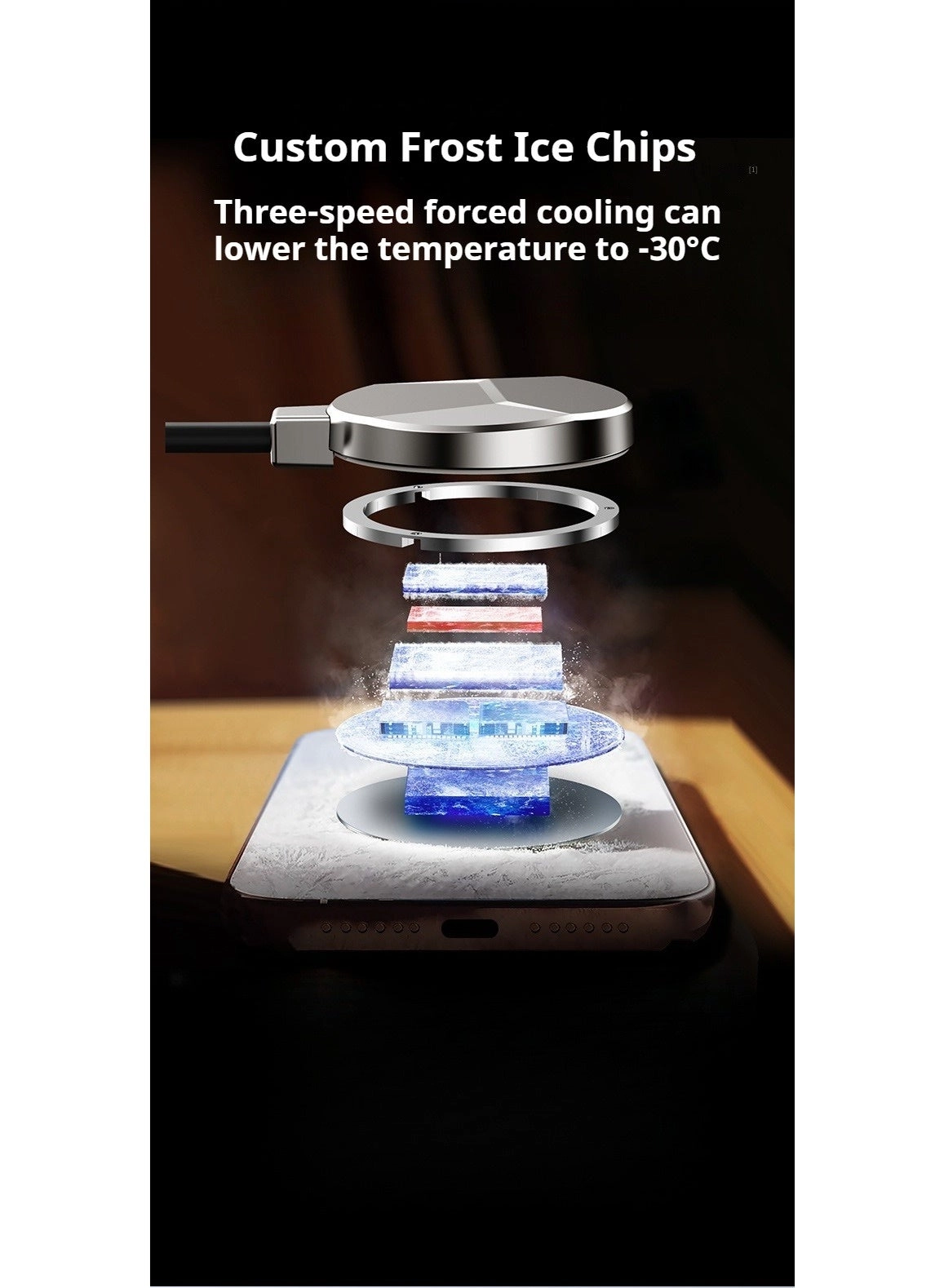 36W Liquid-Cooled Phone Radiator - Magnetic Cooling