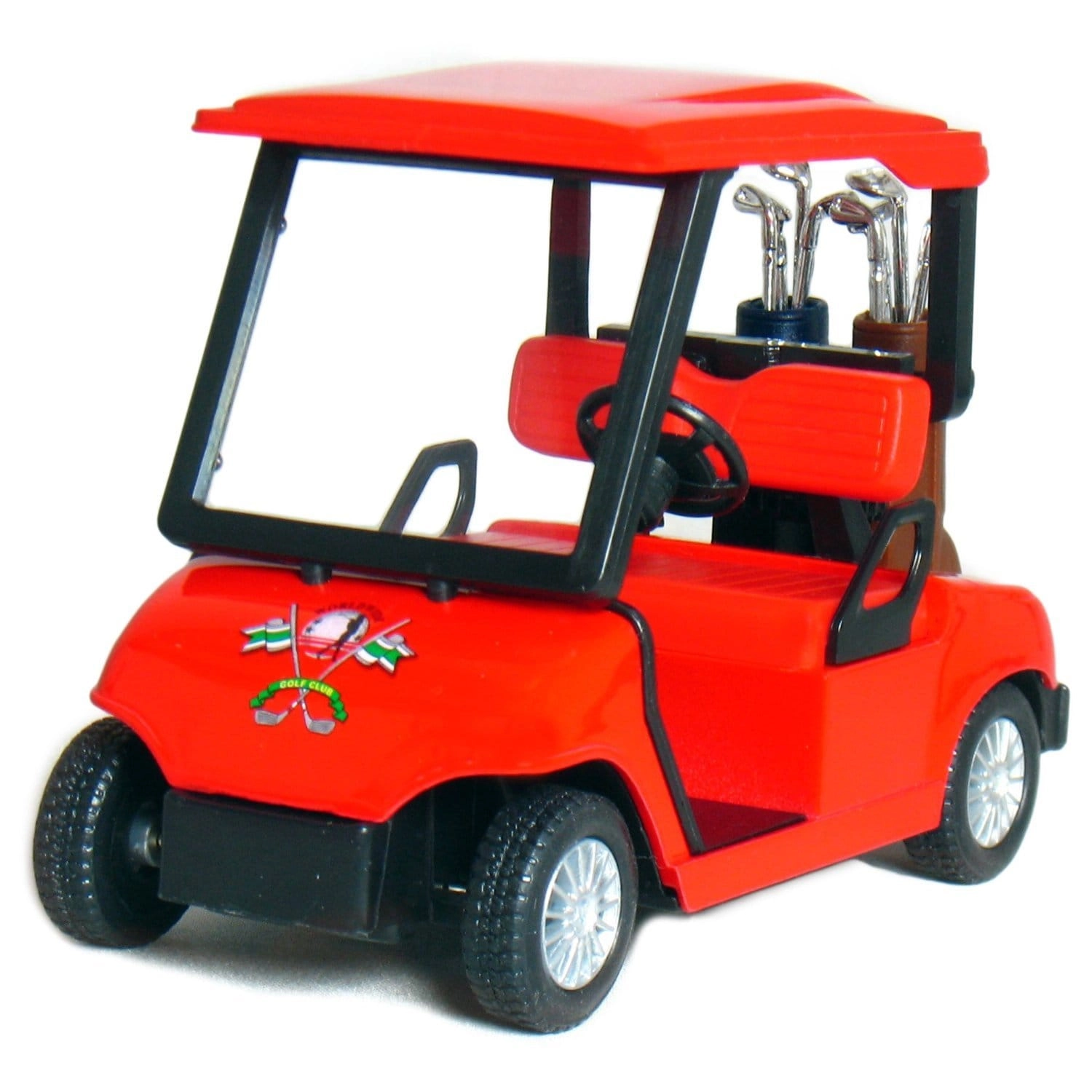 KinsFun Golf Cart 4 - Die Cast Metal Pullback Action Toy