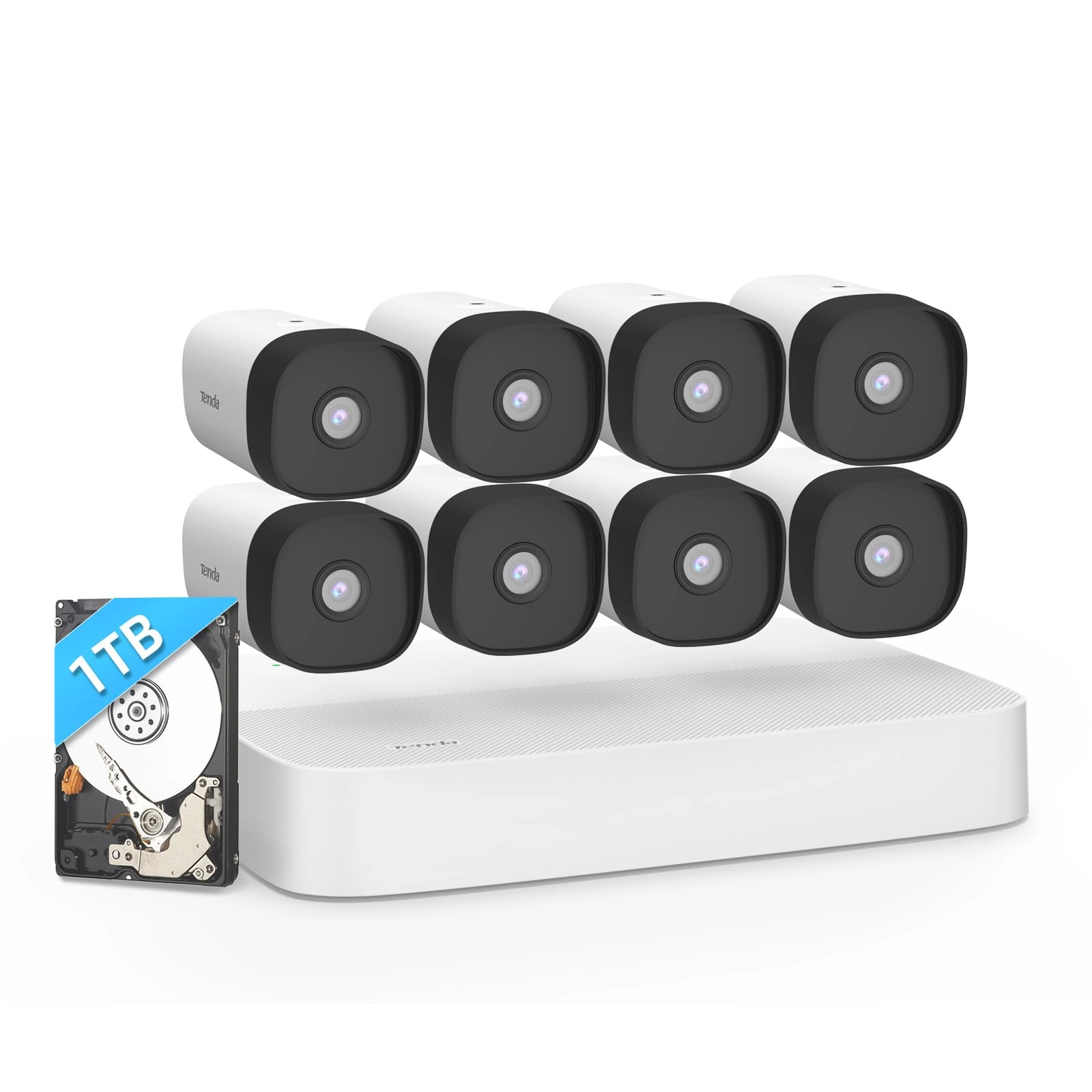 Tenda K8P-4TR-1T - 8 8 channels 4MP