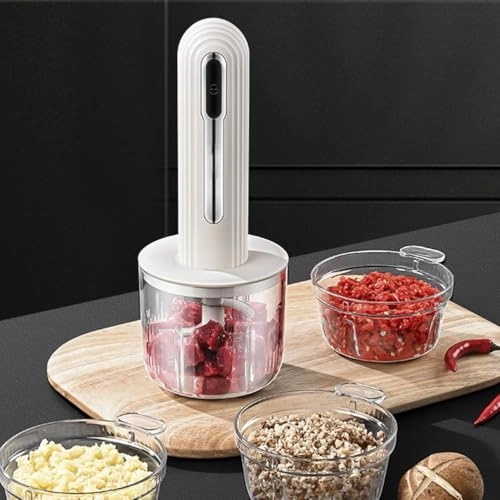 Food Processor - Cordless USB Rechargeable 4-Cup
