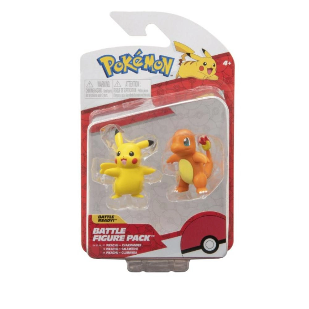 Jazwares Pokemon Battle Figure Kanto - Style May Vary 2 pcs