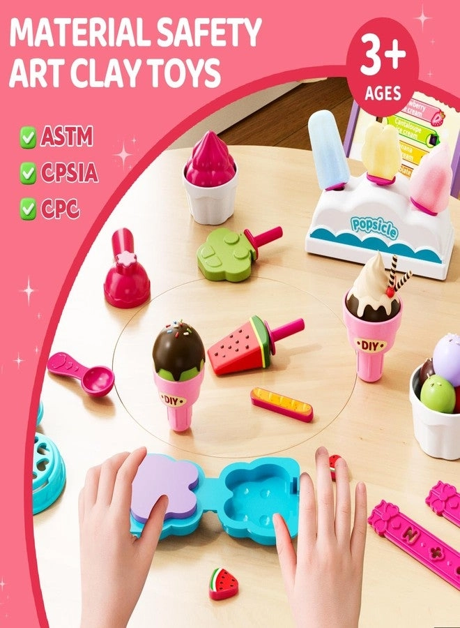 Ice Cream Toys Air Dry Clay Kit - 3+ years 80 pcs