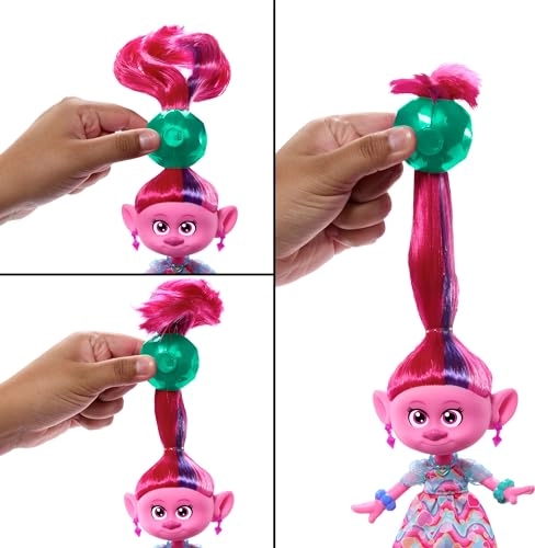 Trolls Band Together Hairsational Reveals Fashion Doll - 10+ Accessories Transforming Hair Piece