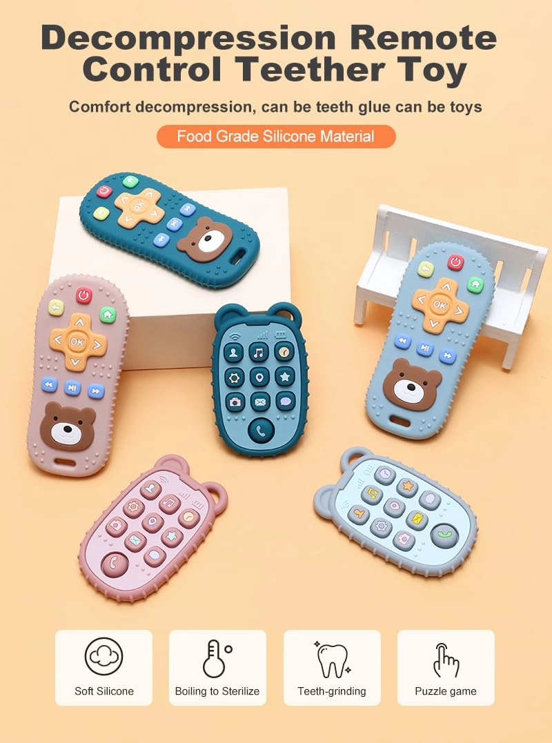 Remote Control Teether - Silicone + Phone Teether