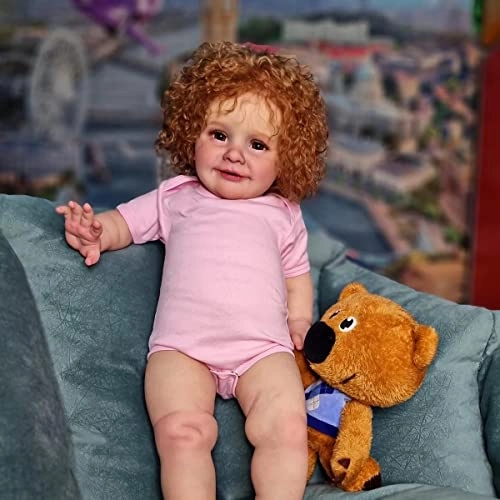 Reborn Baby Doll - 26 inch Hand Rooted Curly Hair Weighted Body Ages 3+