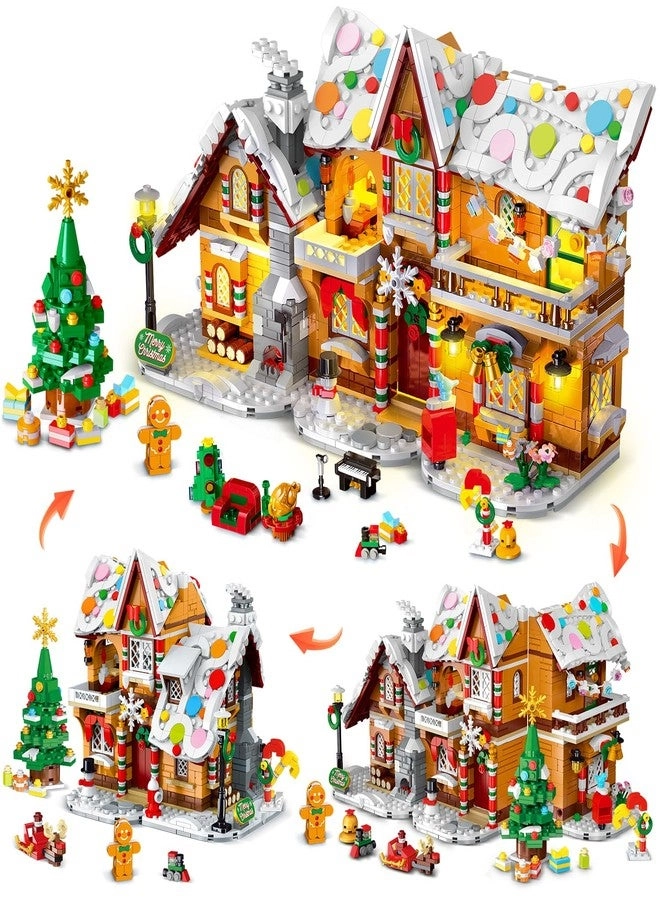 Gingerbread House Building Set - 3 Style with Light