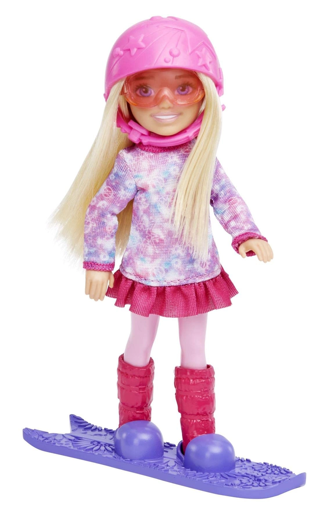 Mattel Barbie Chelsea Mini Fashion Sports Doll - Pink Purple with Accessories Ages 3+