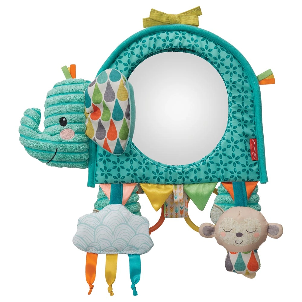 Infantino Go Gaga Elephant Baby Activity Mirror - 0 months
