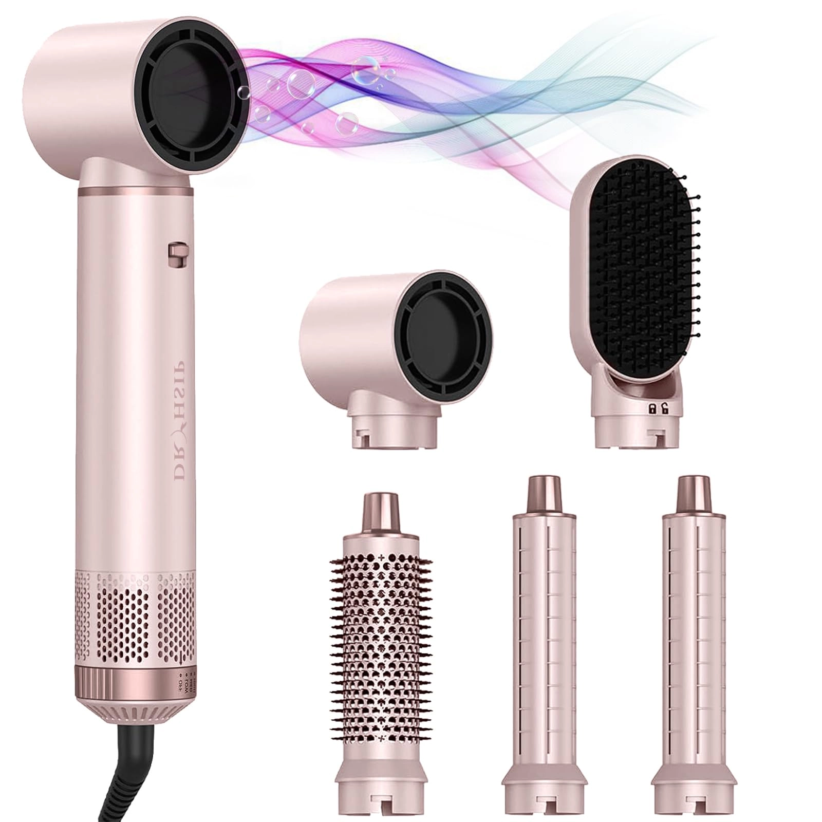 5 in 1 Hair Styler & Hot Air Brush - 800W Grey