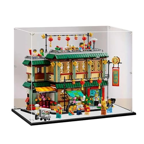 Transparent Acrylic Display Case for 80113 Spring Festival Lemanlou, Egypt - 35 x 20 x 30 cm 3 mm